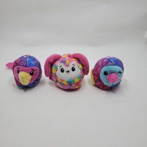 Pikmi Pops Mini Plush Scented Bean Bags Moose Stuffed Animal Toys - Lot of 3